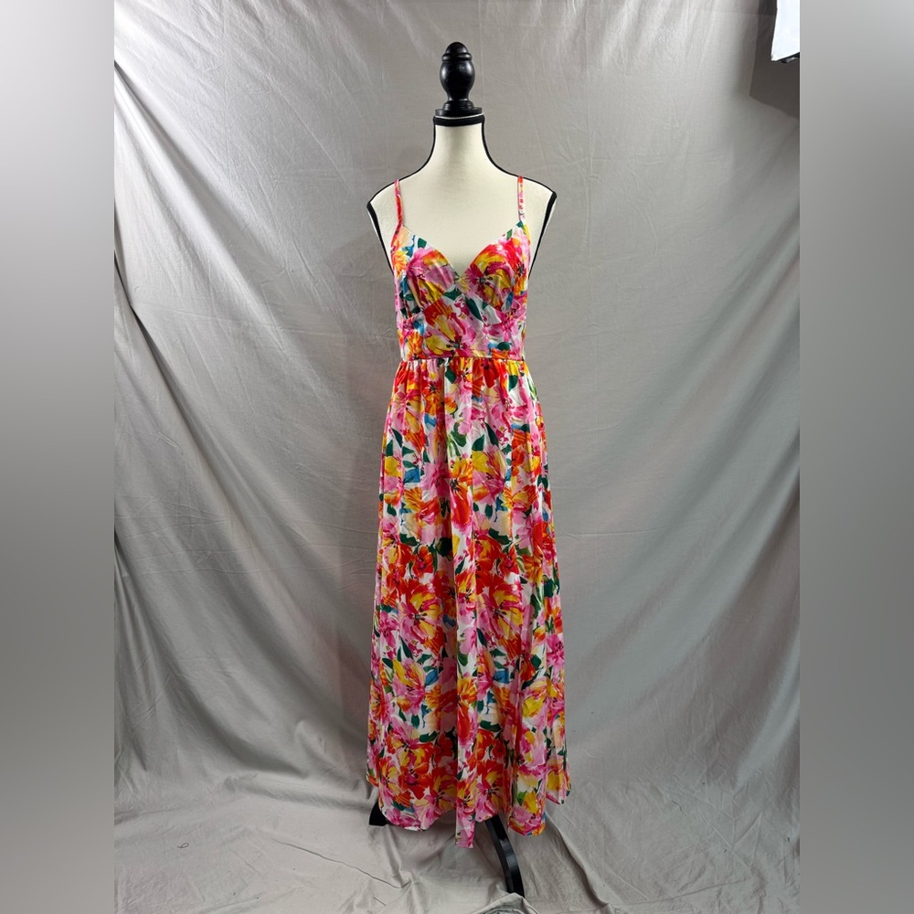 LAST ONE 🔥 Floral Midi Dress With Side Slit - Picture 5 of 8